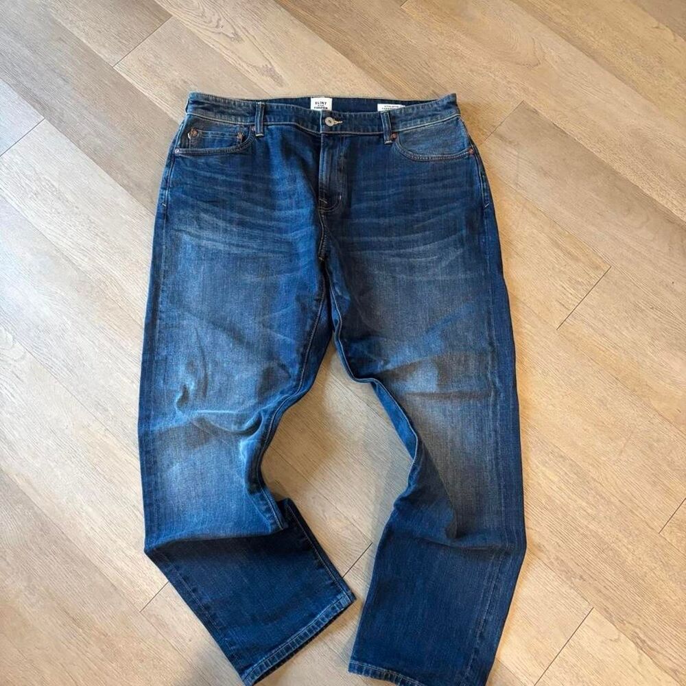Flint-and-tinder Men's Blue and Navy Jeans